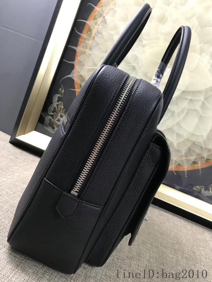愛馬仕HERMES H家 郵差包 男女插袋款 超大容量 進口原廠皮 黑色 可手提斜挎 出差必備單品  tdher1362
